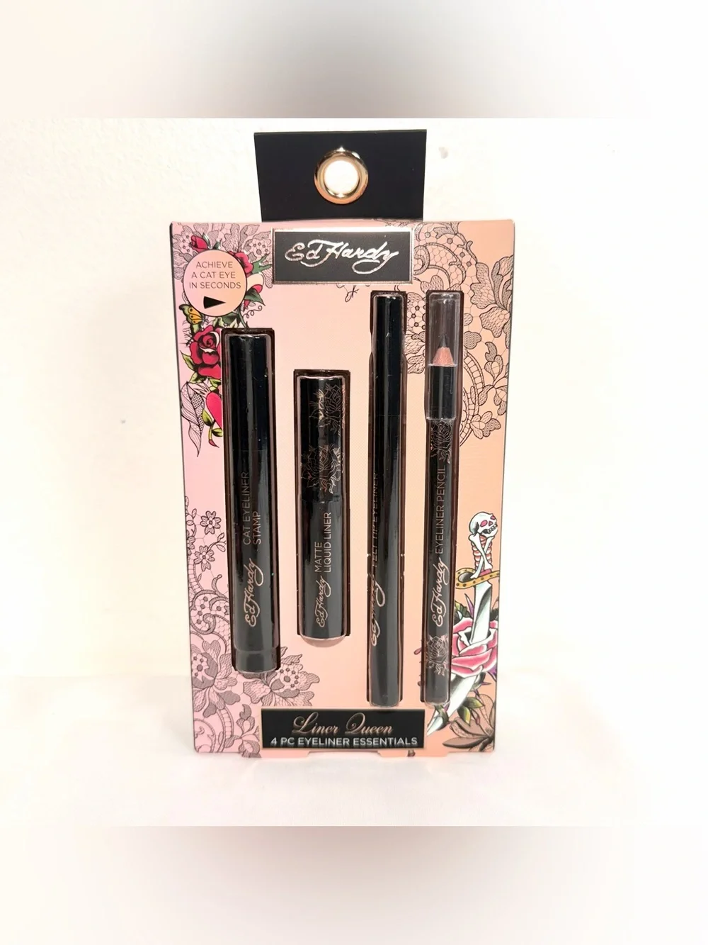 Ed Hardy Liner Queen 4-Piece Eyeliner Set - Black